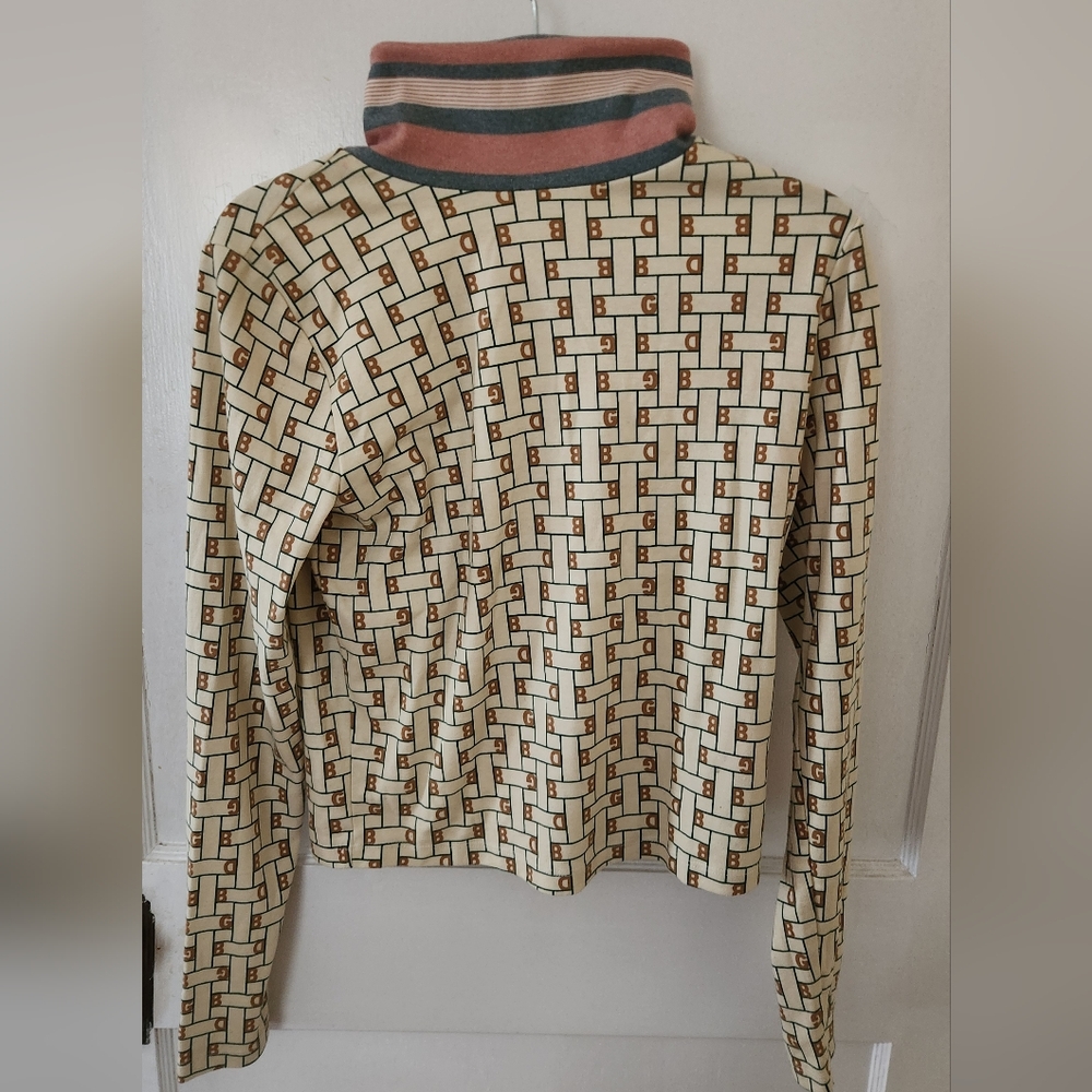 BDG Urban Outfittets Size Large Patterned Long Sleeve Top Turtleneck